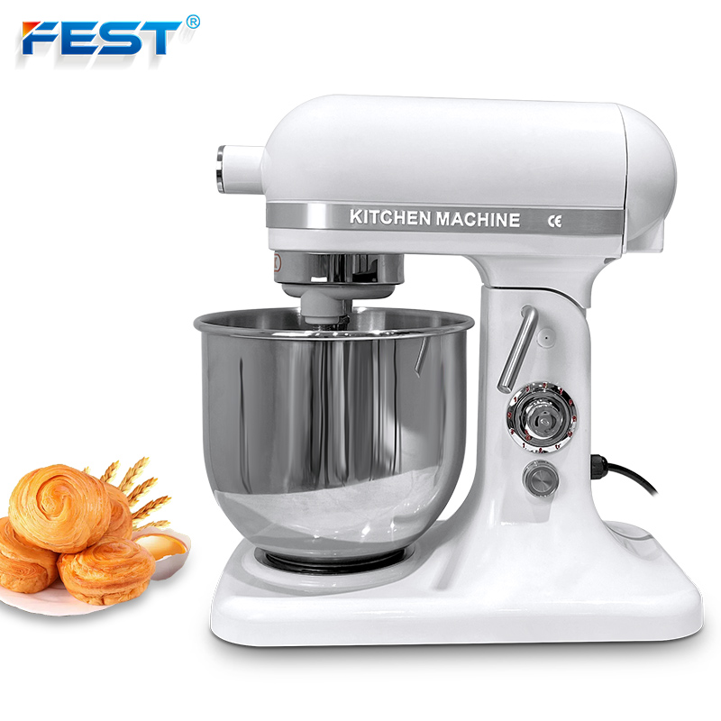 Commercial Kitchen Mixers Dough Mixer - Home Kitchen 7 Liter Stainless Steel