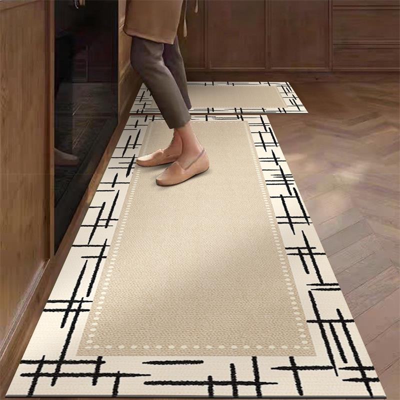 Commercial Kitchen Vinyl - Kitchen Rug Pvc Waterproof Leather Carpet