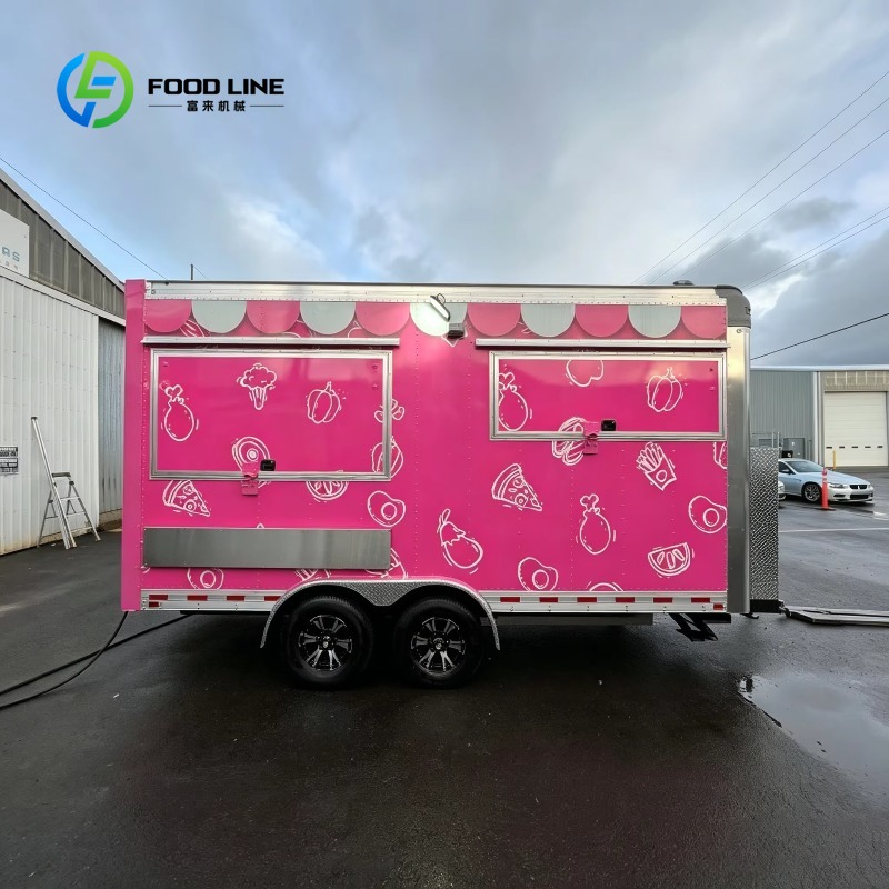 Commercial Kitchen Vendor - Custom Portable Food Truck Cart with