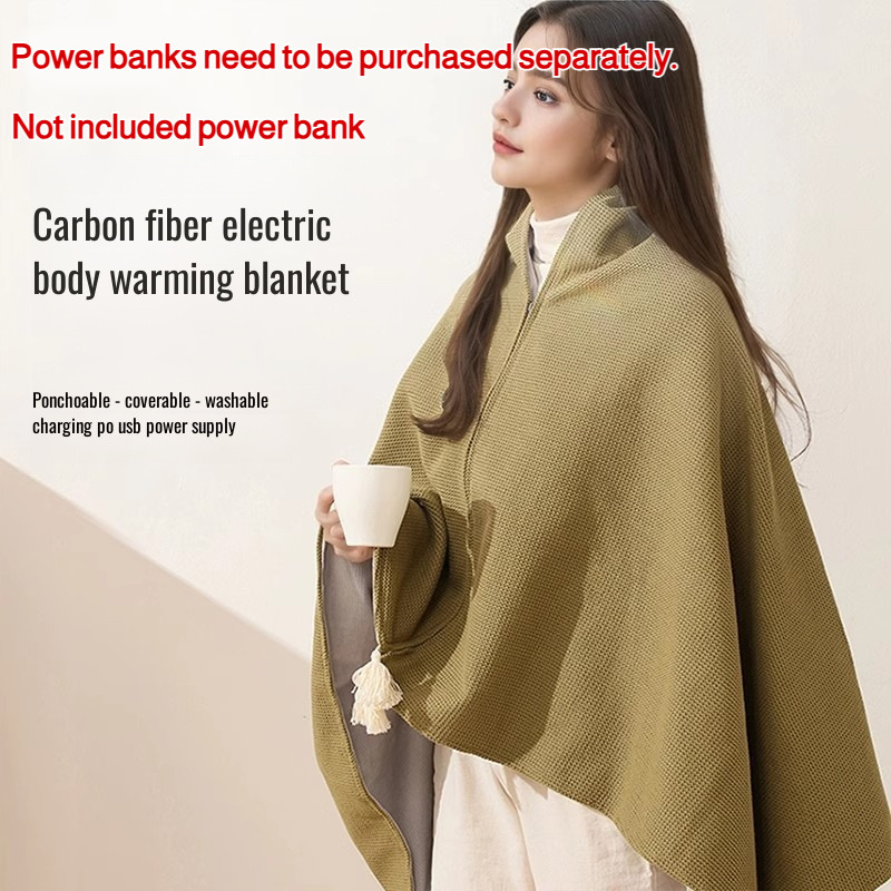 Kebab Shawarma Machine - Heated Shawl Wearable Electric Blanket Portable