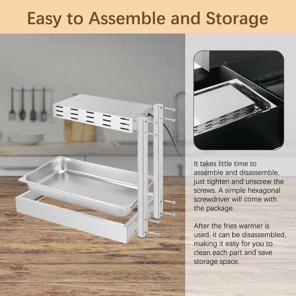 French Fry Warmer, Commercial  - огляд і ціна Commercial Kitchen Cabinet