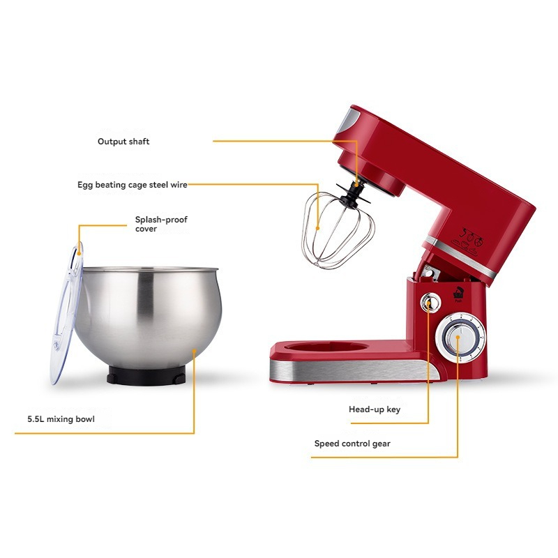 6-Speed Electric Stand Mixer S - огляд і ціна Commercial Kitchen Mixers Dough Mixer